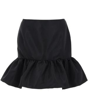 Nina Ricci Mini Peplum Rok - Zwart