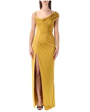 Versace Medusa '95 Draped Gown - Mettallic