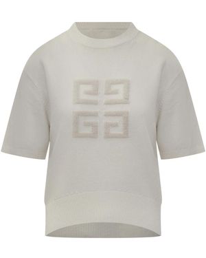 Givenchy Round-Neck Knitwear - Gris