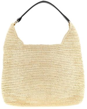 Maison Michel Cristiana Schultertasche - Natur