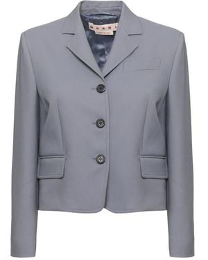 Marni Klassischer Revers-Blazer - Blau