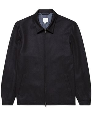 Sunspel Boiled Wool Pea Coat - Schwarz