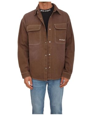 Palm Angels Casual Shirts - Brown