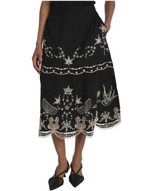 Sea Midi Skirts - Black