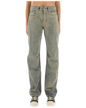 Rick Owens Straight Fit Jeans - Green