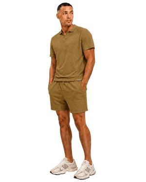 BLACK BANANAS Gebreide Polo Twinset Zomerset - Bruin