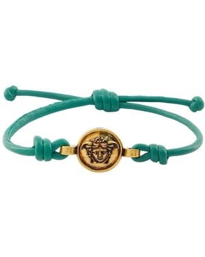 Versace Accessoires ,Groen ,Leer Medusa Leren Armband