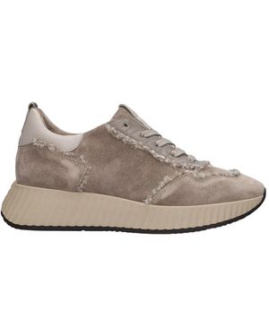 Softwaves Taupe Damen Sneakers Low-Top - Grau