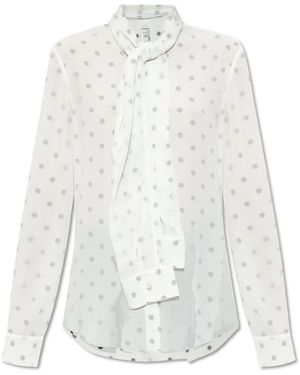 Acne Studios Shirt With Polka Dot Pattern - White