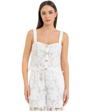 Kocca Sleeveless Tops - White