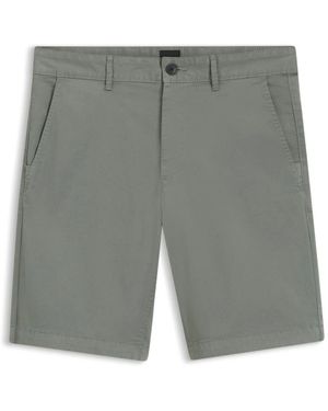 BOSS Clean Slim-Fit Shorts - Grijs