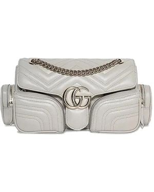 Gucci Gg Marmont Schoudertas - Metallic