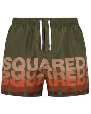 DSquared² Badmode ,Groen ,Polyester Beachwear
