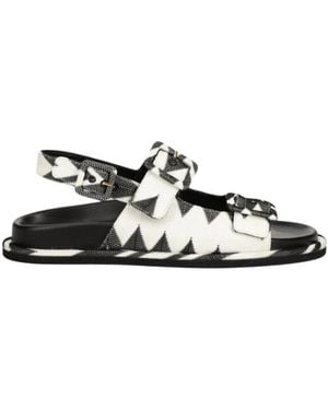 Missoni Flat Sandals - Negro