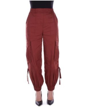 Semicouture Tapered Trousers - Rosso