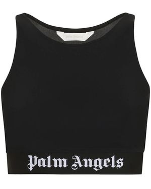 Palm Angels Sleeveless Tops - Black