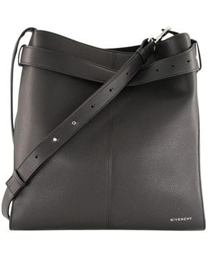 Givenchy Tassen ,Zwart ,Leer Medium Hobo Tas Met Riem