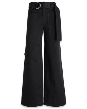 Proenza Schouler Broeken ,Zwart ,Katoen Wijde Broek