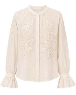 Antik Batik Overhemden ,Katoen Marta Blouse - Wit