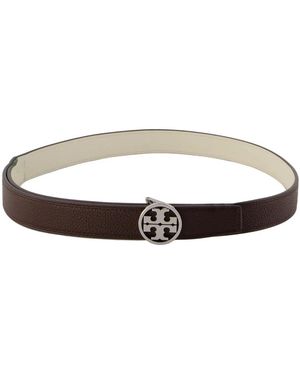 Tory Burch 1" Miller Omkeerbare Riem - Bruin