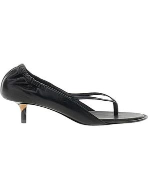 Jacquemus Lage Sandalen - Zwart