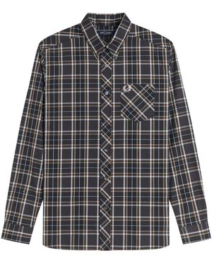 Fred Perry Overhemden ,Grijs ,Katoen M2433 297 Shirt