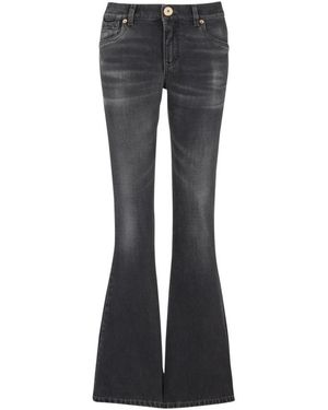Balmain Tief Sitzende Bootcut-Jeans - Schwarz