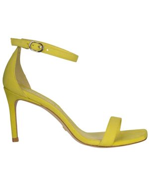 Stuart Weitzman Pistachio Curve Enkellaarsjes - Geel