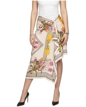 Blumarine Midi Skirts - Metálico