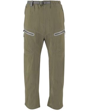 and wander Fitness ,Groen ,Nylon Nylon Broek Met Logo