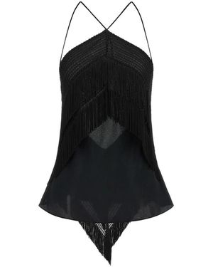 ANDAMANE Sleeveless Tops - Black