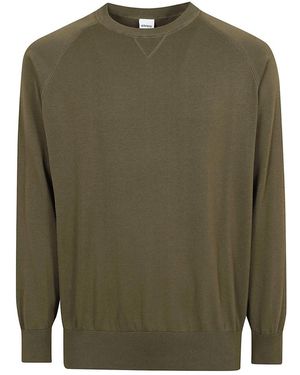 Aspesi Truien & Vesten ,Groen ,Katoen Cotton Crewneck Sweater
