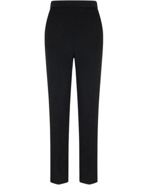 Roberto Cavalli High-Waist Straight Leg Hose - Schwarz