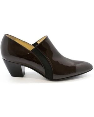 Walter Steiger Botas de cuero marrón barnizado - Negro