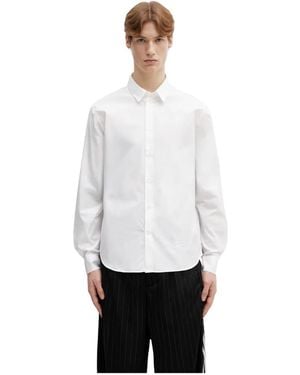 Maison Kitsuné Overhemden ,Wit ,Katoen Handwriting Casual Overhemd