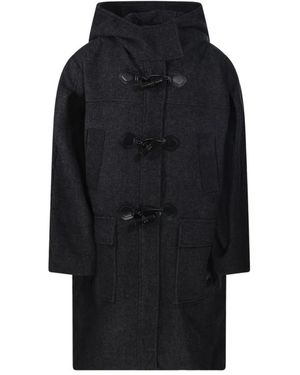 Ganni Single-Breasted Coats - Negro