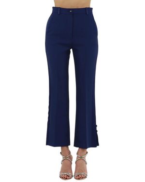Elisabetta Franchi Wide Trousers - Blue