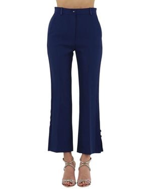 Elisabetta Franchi Wide Trousers - Bleu