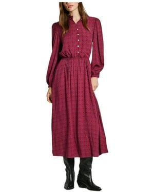 Pepe Jeans Shirt Dresses - Red