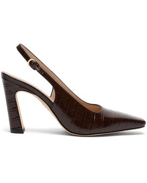Stuart Weitzman Schoenen ,Bruin ,Leer Stassi Slingback Pump 85