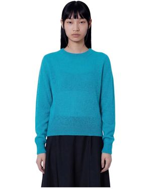 Studio Nicholson Truien & Vesten ,Blauw ,Wol Eyla Trui Met Ronde Hals
