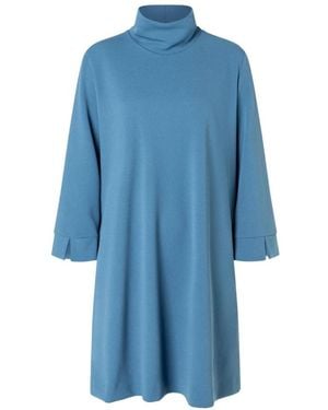Ana Alcazar Kleedjes ,Blauw ,Polyester Swing Jurk