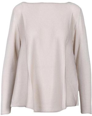 Wild Cashmere Round-Neck Knitwear - Natural