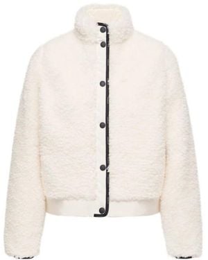 Moncler Jassen ,Wit ,Nepbont Nepbont & Shearling Jas