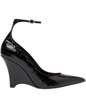 SCAROSSO Court Shoes - Black