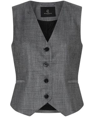 Bruuns Bazaar Jassen ,Grijs ,Leer Kura Bbbielle Waistcoat