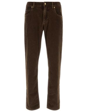 Dolce & Gabbana Broeken ,Bruin ,Corduroy Straight Broeken