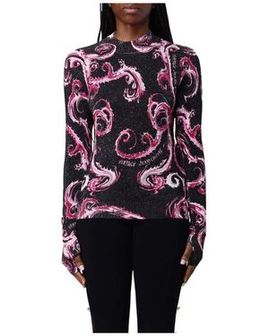 Versace Jeans Couture Round-Neck Knitwear - Black