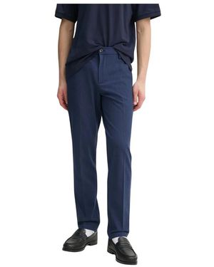 Les Deux Broeken ,Blauw ,Polyester Chino Broek