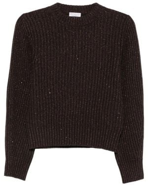 Brunello Cucinelli Round-Neck Knitwear - Nero